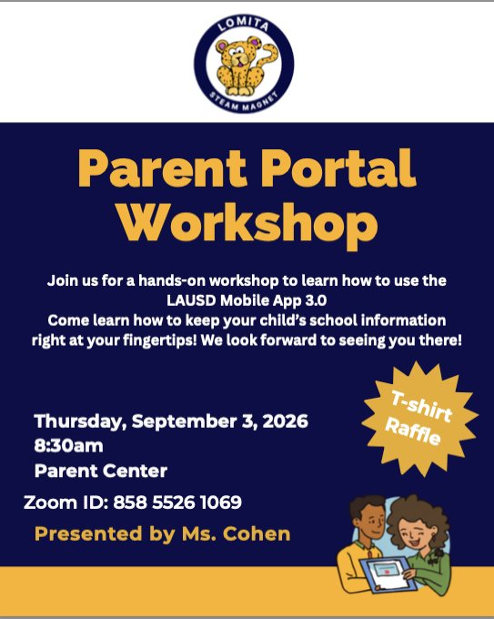 Parent Workshop 9-3-26